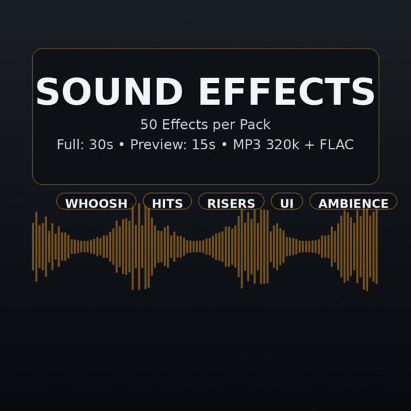 Sound Effects Pack 25 (50 Effects)